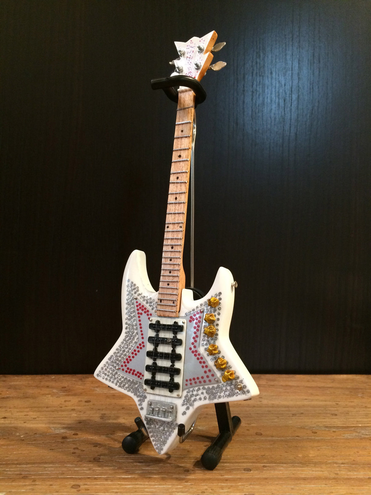 Officially Licensed Bootsy Collins “Space Bass” Miniature Guitar Replica Collectible