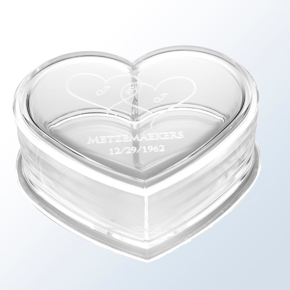 Acrylic Heart Box premium recognition award