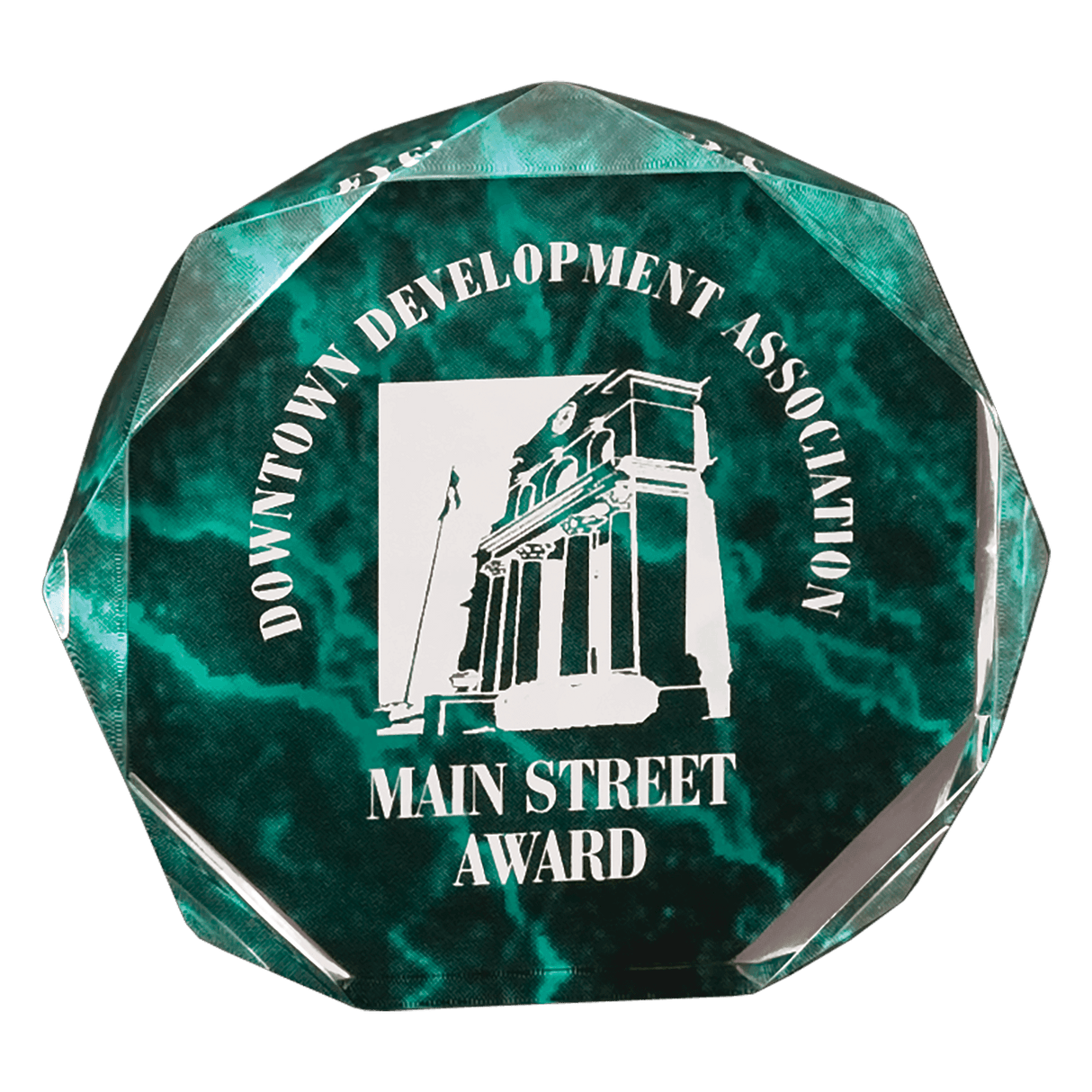 Marble Octagon Acrylic Award