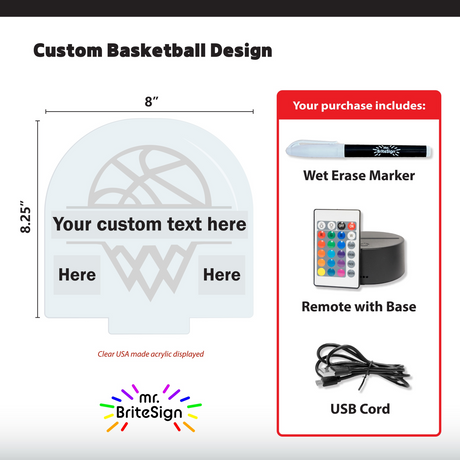mr.BriteSign Basketball - AKD Ink