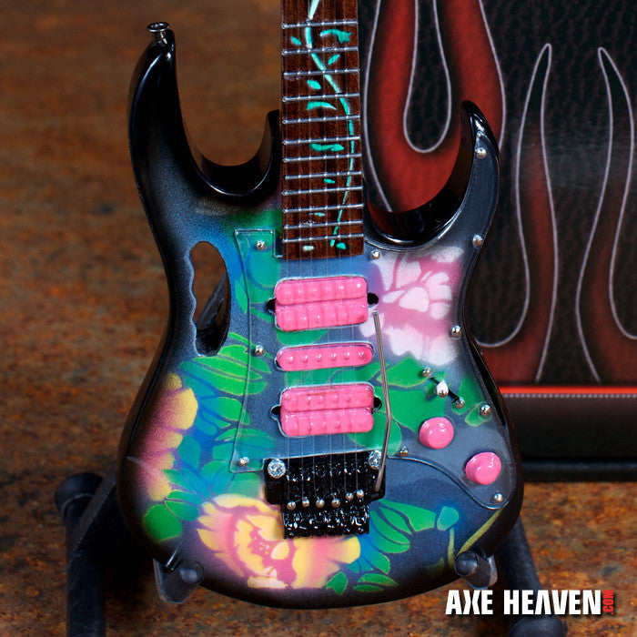 Steve Vai Signature Lotus Flower JEM Miniature Guitar Replica Collectible