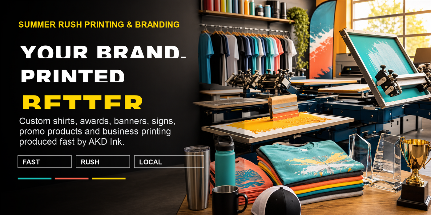 AKD summer rush printing and branding hero