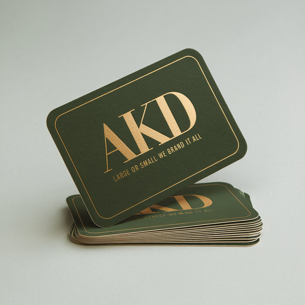 Rounded Corners Business Card-AKD Ink