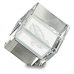 1.1" x 1.1" Crystal Cube by AKD Ink - Clear Decorative Accents for Home or Office-AKD Ink
