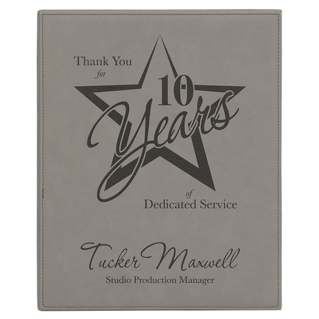 Gray Laserable Leatherette Plaque-AKD Ink