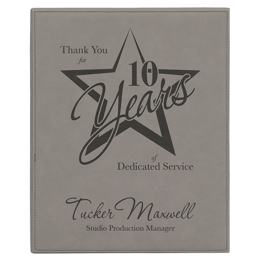 Gray Laserable Leatherette Plaque-AKD Ink