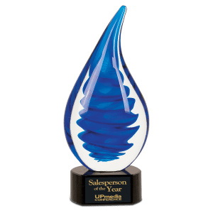 Twist Raindrop Art Glass-AKD Ink