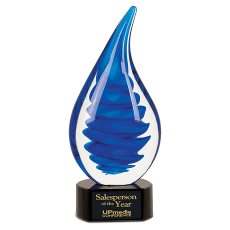 Twist Raindrop Art Glass-AKD Ink