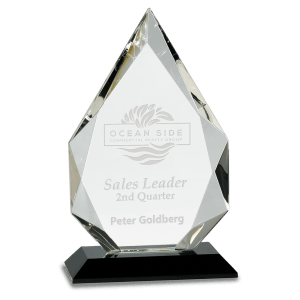 Large Diamond Crystal On Pedestal Base