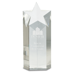 Large Clear Crystal Star Column-AKD Ink