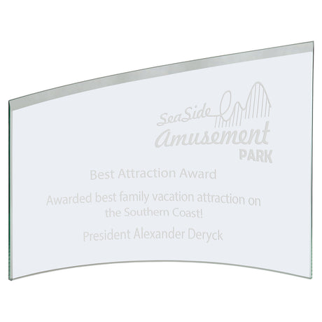 Small Jade Slanted Glass Crescent-AKD Ink