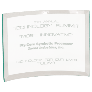 Extra Large Beveled Jade Glass Crescent-AKD Ink