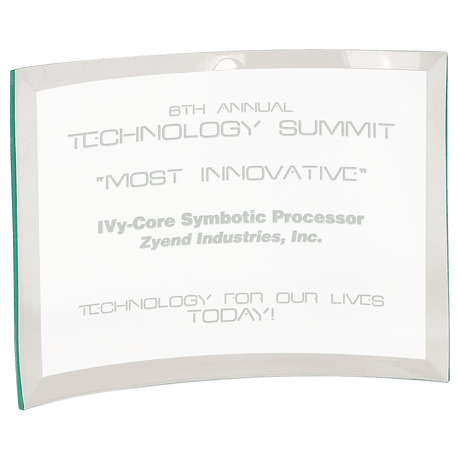 Extra Large Beveled Jade Glass Crescent-AKD Ink