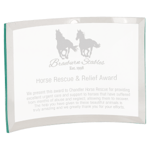 Extra Large Jade Glass Crescent-AKD Ink