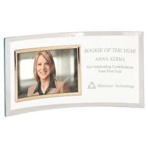 Jade Glass Crescent with  x  Picture Frame-AKD Ink