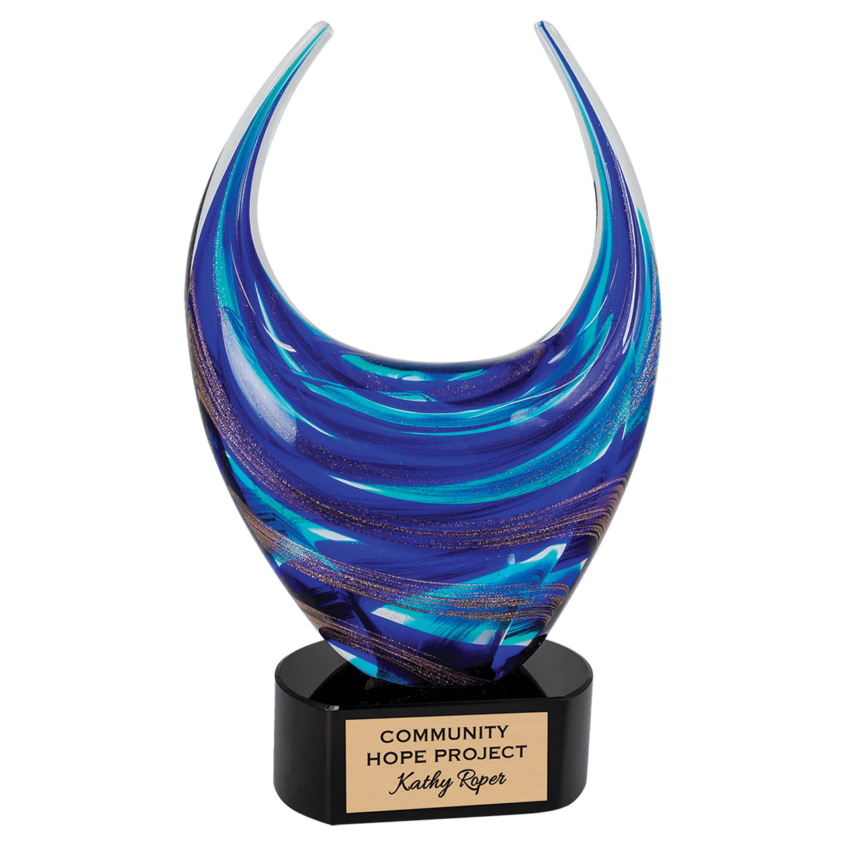 AKD Ink Gold and Blue Dual Rising pen featuring metallic gold accents and vibrant blue ink on a sleek design.