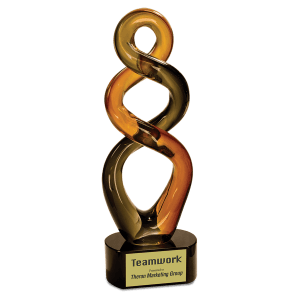 Brown Twist Art Glass-AKD Ink