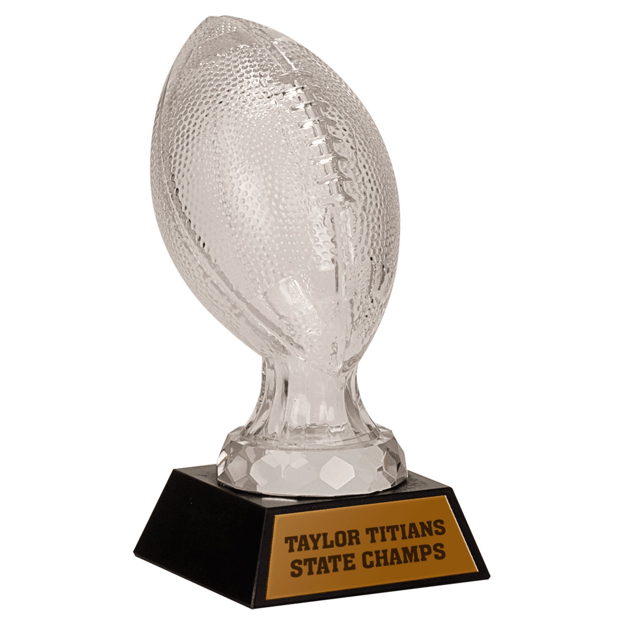 Glass Football with  Marble Base-AKD Ink