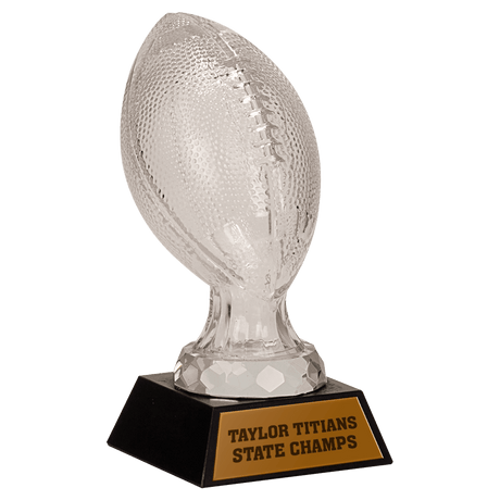 Glass Football with  Marble Base-AKD Ink