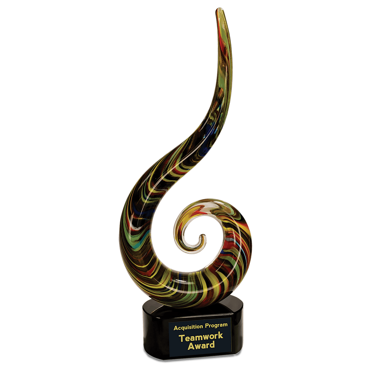 Color Swoop Art Glass-AKD Ink