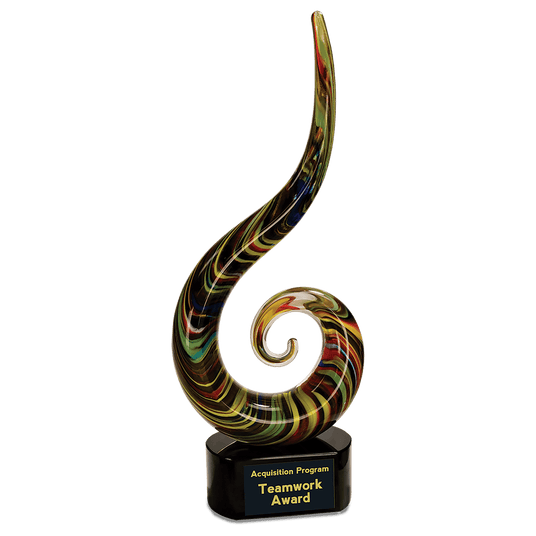 Color Swoop Art Glass-AKD Ink