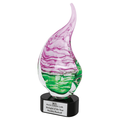 Pink/Green Art Glass-AKD Ink