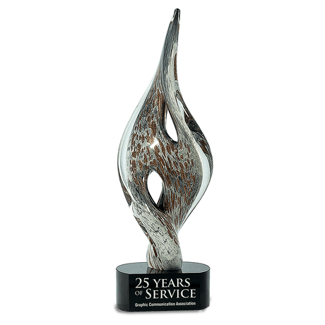 Spire Twist Art Glass-AKD Ink
