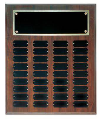 Cherry Finish Perpetual Plaque with 36 Plates-AKD Ink