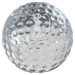 Small Crystal Golf Ball Paperweight-AKD Ink