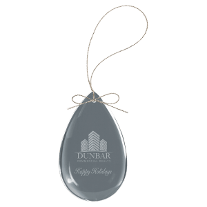Crystal Teardrop Ornament-AKD Ink