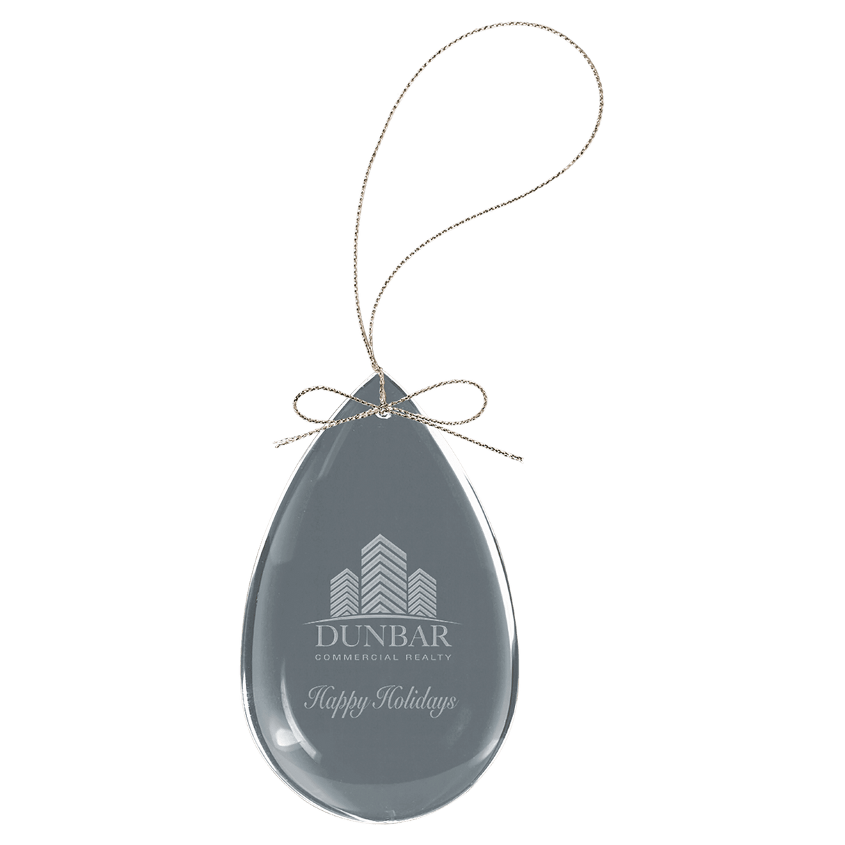 Crystal Teardrop Ornament-AKD Ink