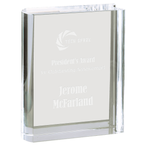 Large Clear Crystal Book-AKD Ink