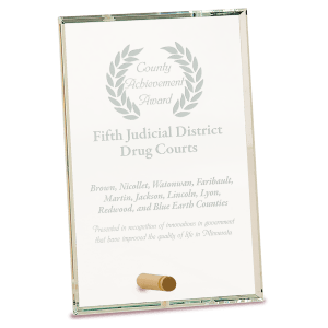 Small Clear Rectangle CrystalEdge Glass-AKD Ink