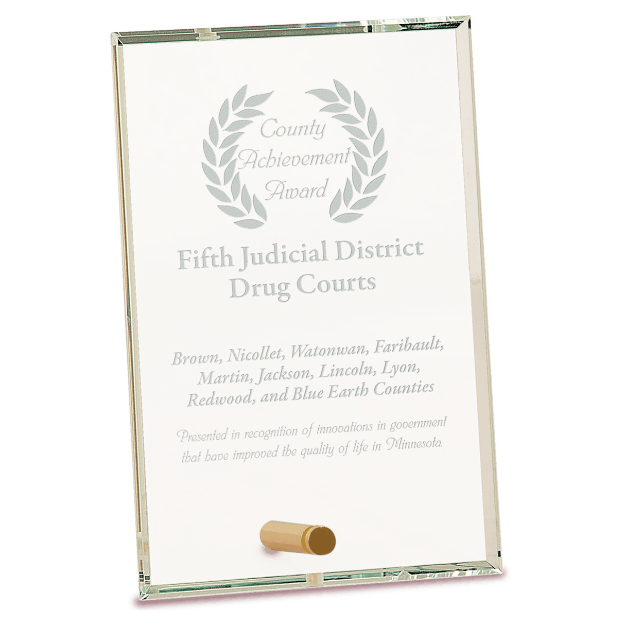 Small Clear Rectangle CrystalEdge Glass-AKD Ink