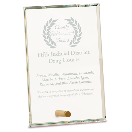 Small Clear Rectangle CrystalEdge Glass-AKD Ink