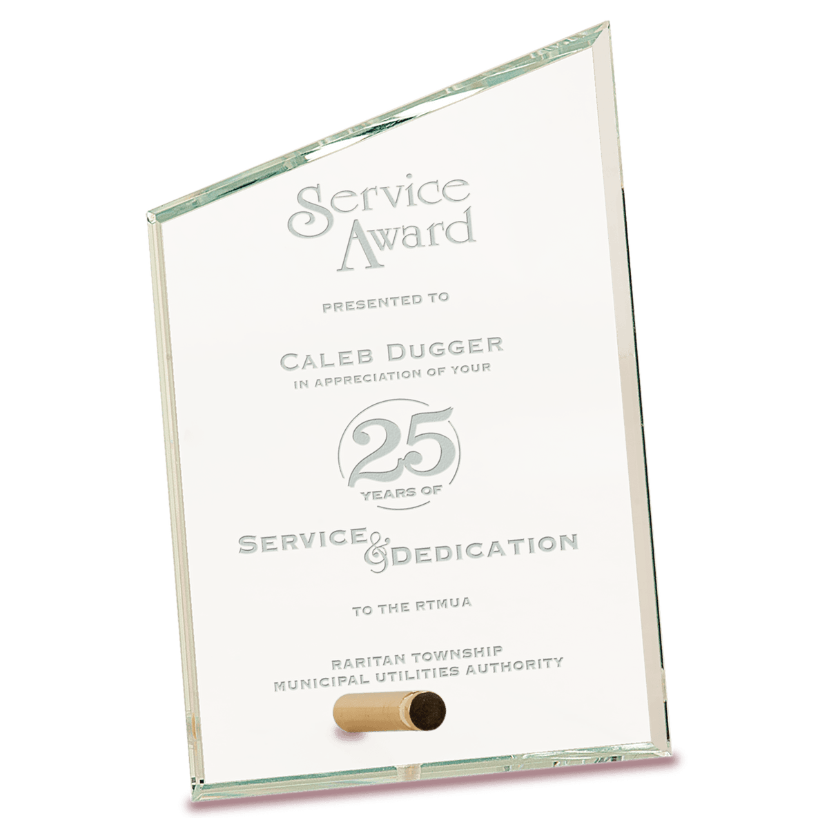 Small Clear Slant Rectangle CrystalEdge Glass-AKD Ink