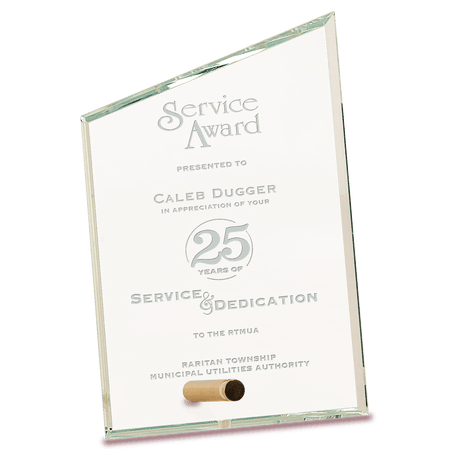 Small Clear Slant Rectangle CrystalEdge Glass-AKD Ink