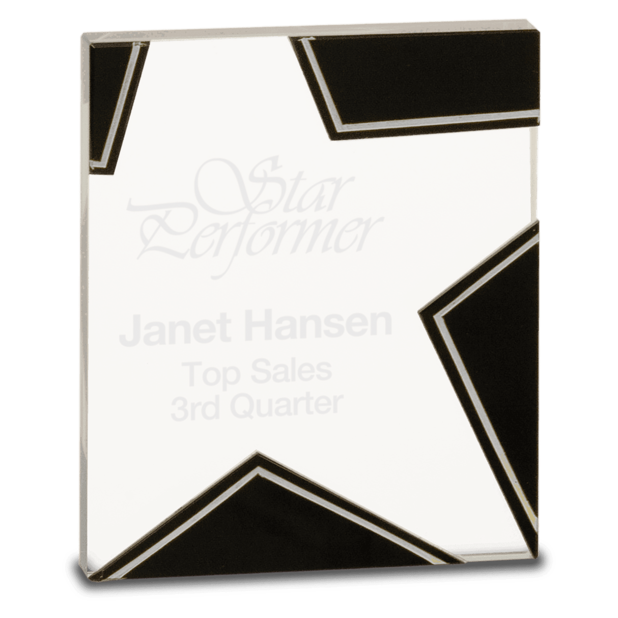 Small Silver and  Star Glass-AKD Ink