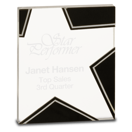 Small Silver and  Star Glass-AKD Ink