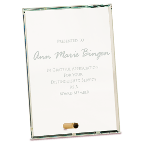 Medium Clear Rectangle CrystalEdge Glass-AKD Ink