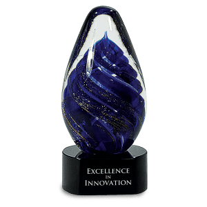 Tear Drop Art Glass-AKD Ink