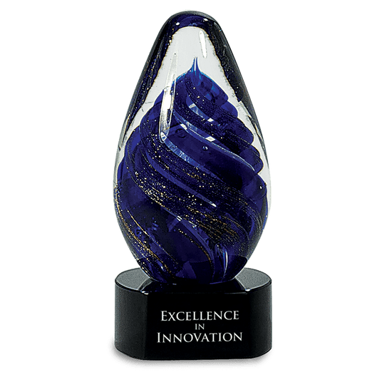 Tear Drop Art Glass-AKD Ink