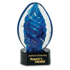 Oval Swirl Art Glass-AKD Ink