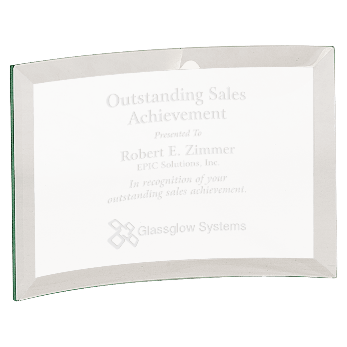 Small Beveled Jade Glass Crescent-AKD Ink