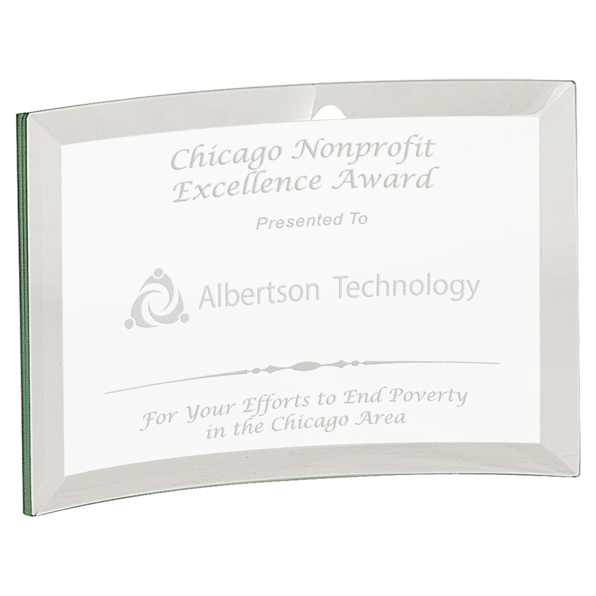 Small Jade Glass Crescent-AKD Ink