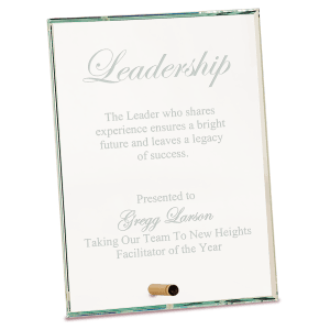 Large Clear Rectangle CrystalEdge Glass-AKD Ink