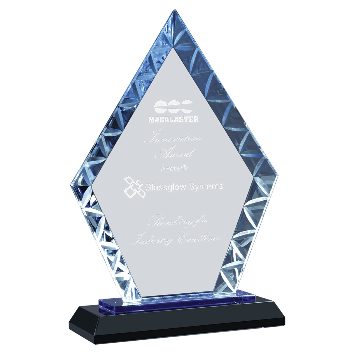 Small Diamond Accent Glass on  &  Base-AKD Ink