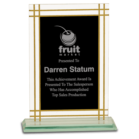 Small Contemporary Glass Full Border Award-AKD Ink