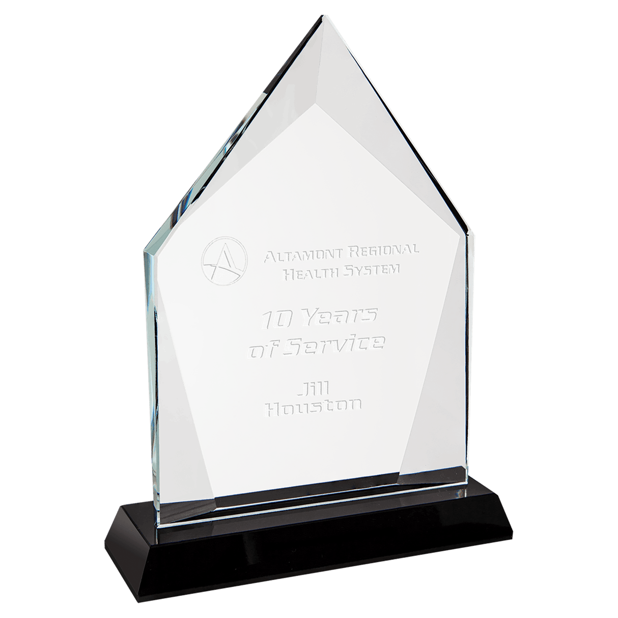 Small Diamond Halo Glass with  Base-AKD Ink