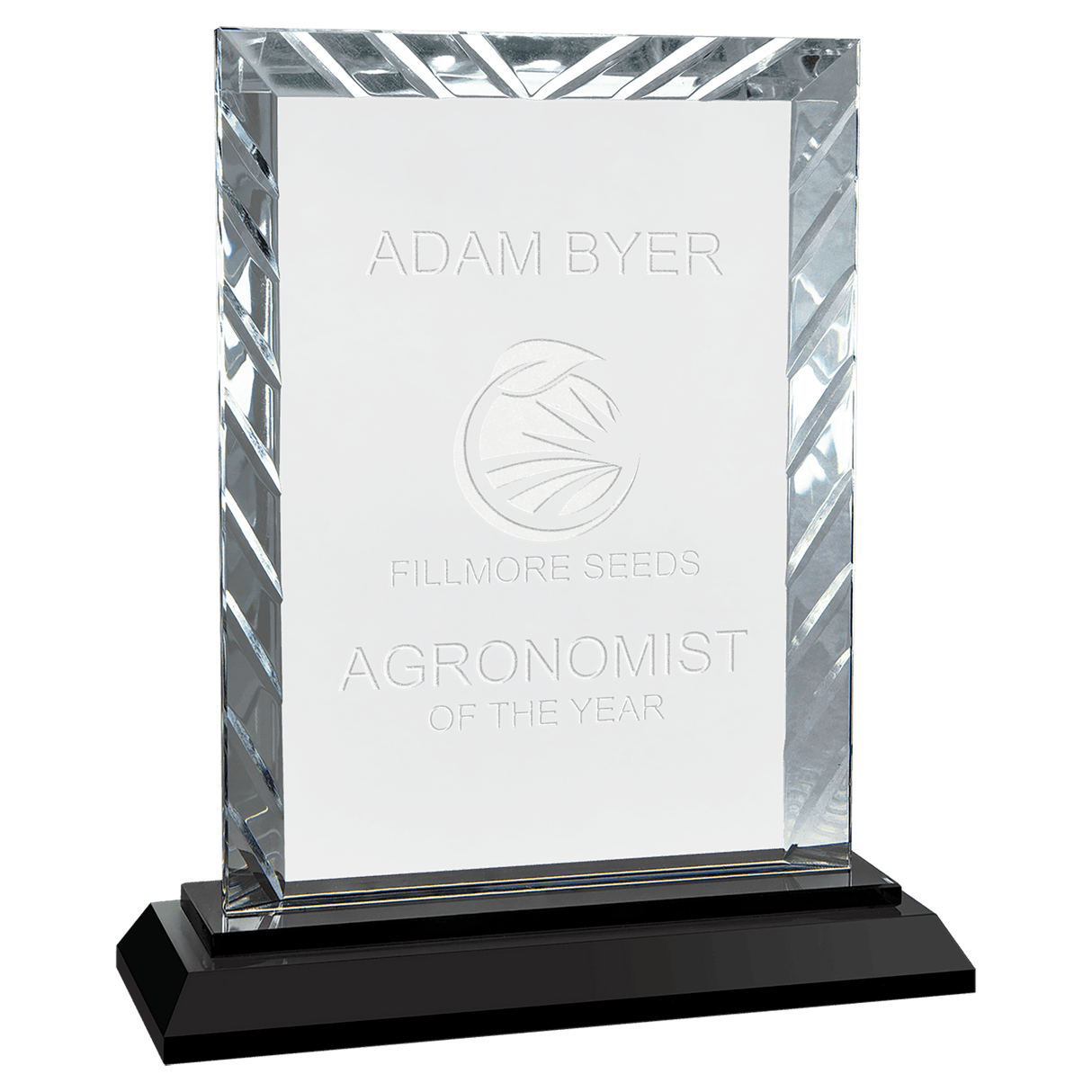 Small Rectangle Accent Glass on  Base-AKD Ink